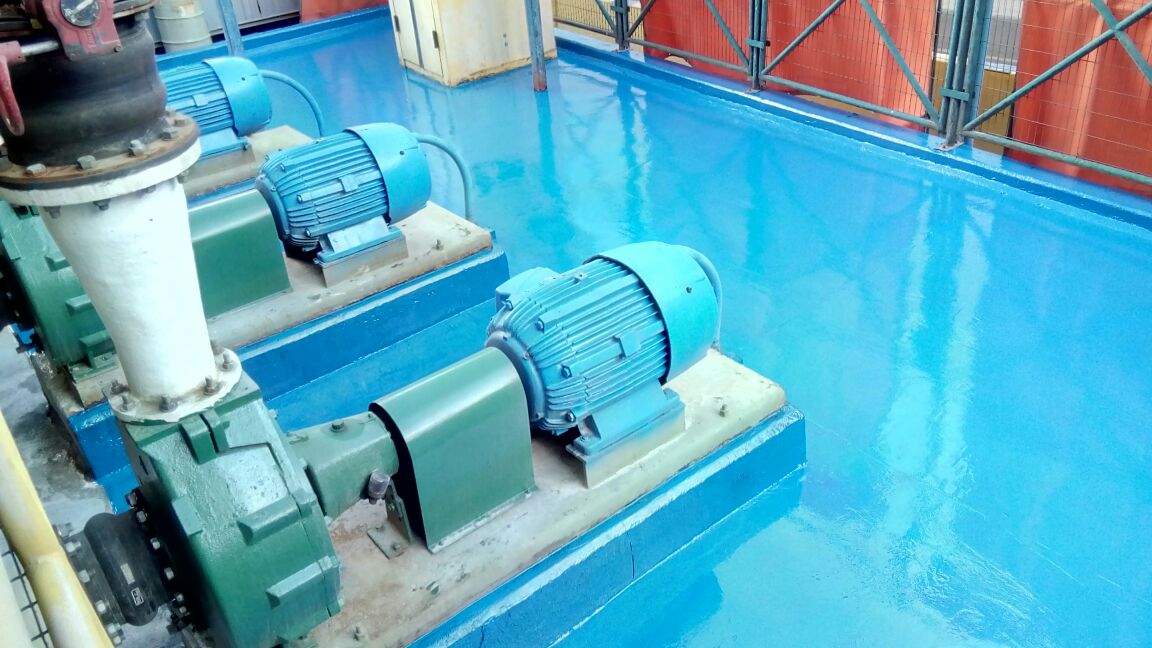 Reparación de Pisos en Planta de Limpieza de Gases expuesta a Ataque de Ácido Sulfúrico