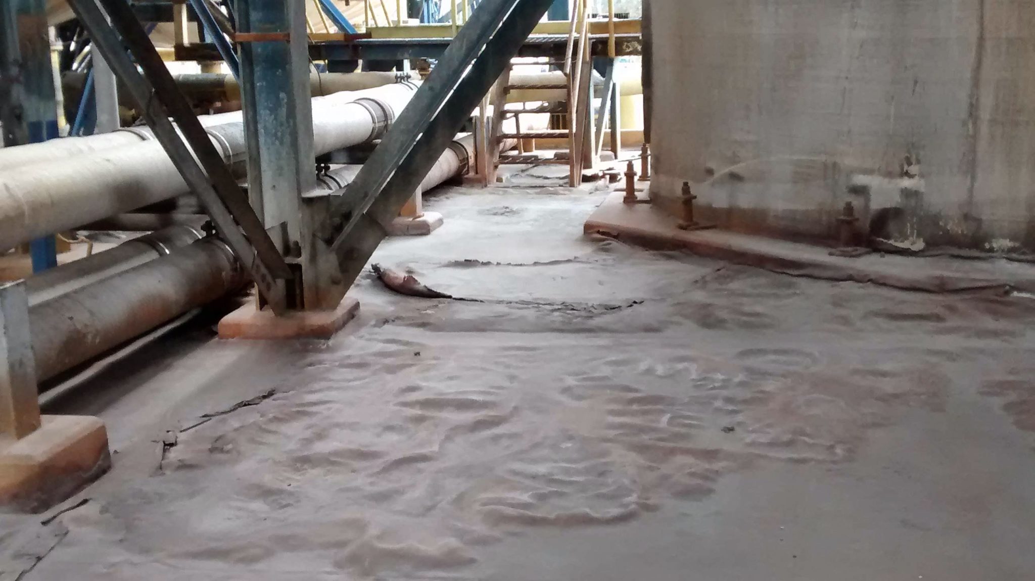 Reparación de Pisos en Planta de Limpieza de Gases expuesta a Ataque de Ácido Sulfúrico
